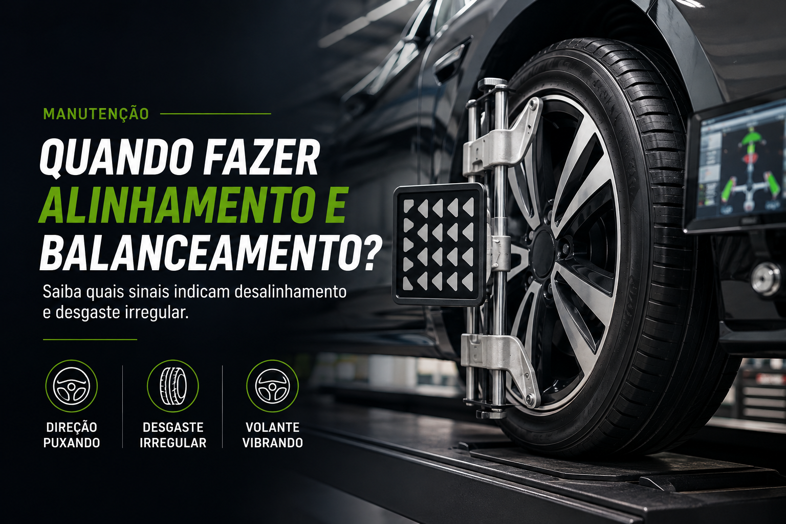 Serviço de alinhamento e balanceamento