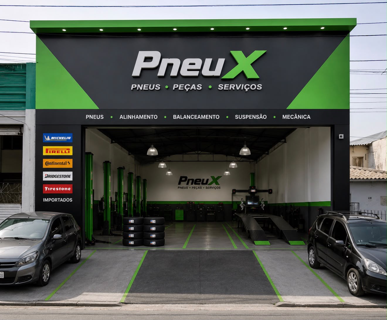 Fachada da PneuX